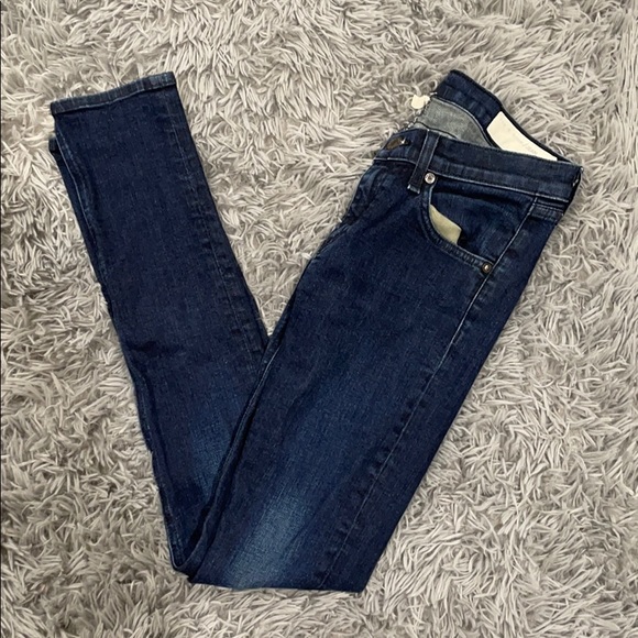 • Rag & Bone • Skinny Jeans Olive Harrow Blue 26 - Picture 2 of 4